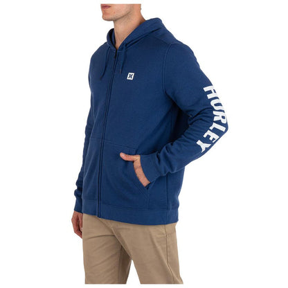Poleron Full Zipper Icon Blue Void