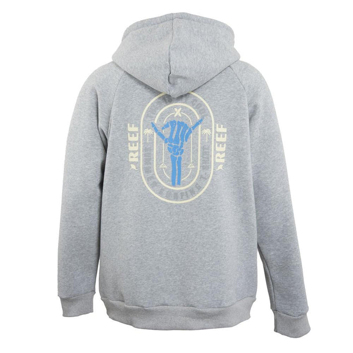 Poleron Men Grey Hoodie Hand Blue