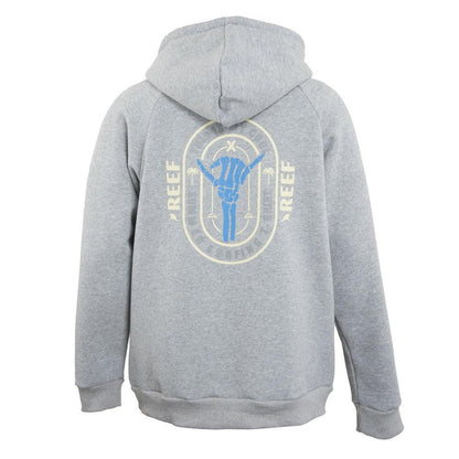 Poleron Men Grey Hoodie Hand Blue