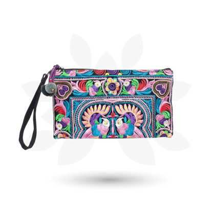 Prani Embroidered Hmong Wristlet - Thailand