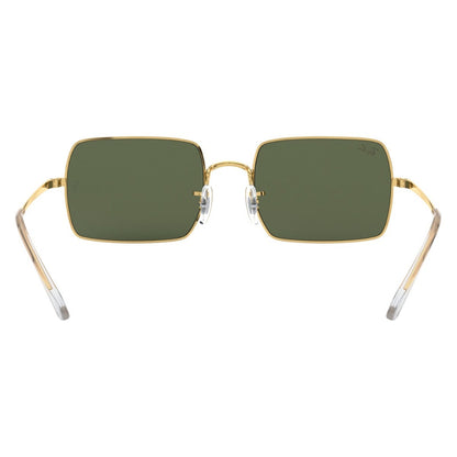 RAYBAN - RECTANGLE | Gold w/ Green