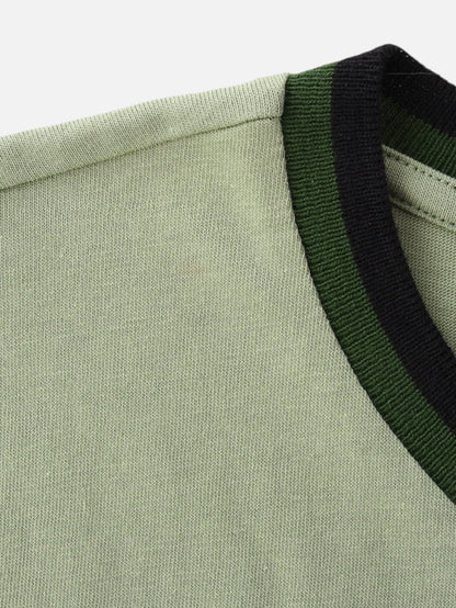 Remera Converse Retro Logo Verde
