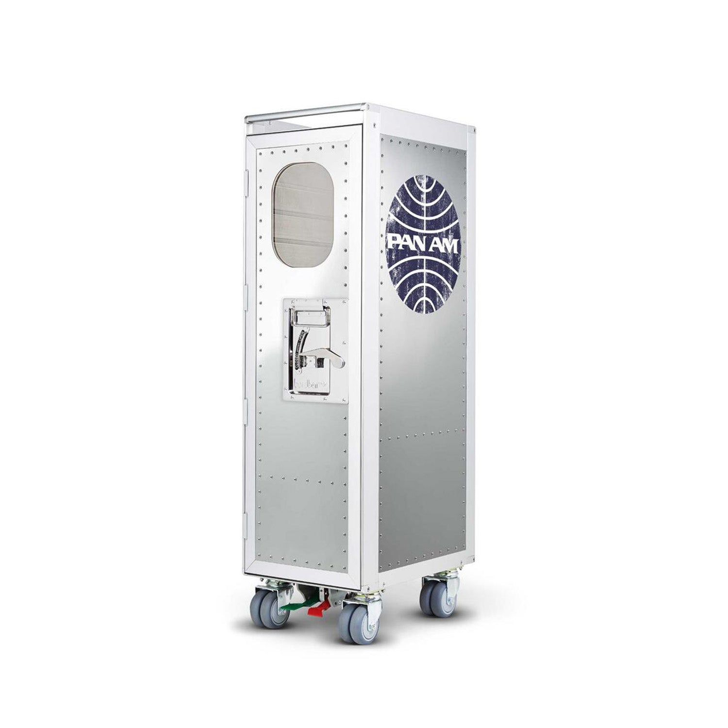 bordbar | rivet rocker trolley | OUTER TROLLEY ONLY -  aluminium with window