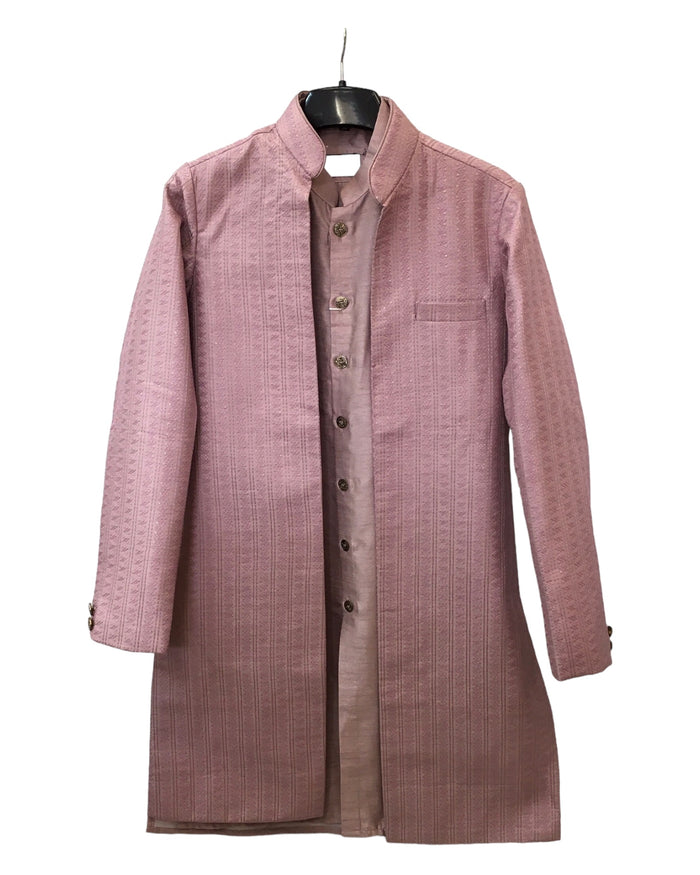 Sale! Dusty Pink - Mens Kurta Set with Rich Long Jacket - UK Stock - 24h Dispatch - HHF2411 TV 0624