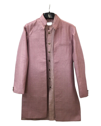 Sale! Dusty Pink - Mens Kurta Set with Rich Long Jacket - UK Stock - 24h Dispatch - HHF2411 TV 0624