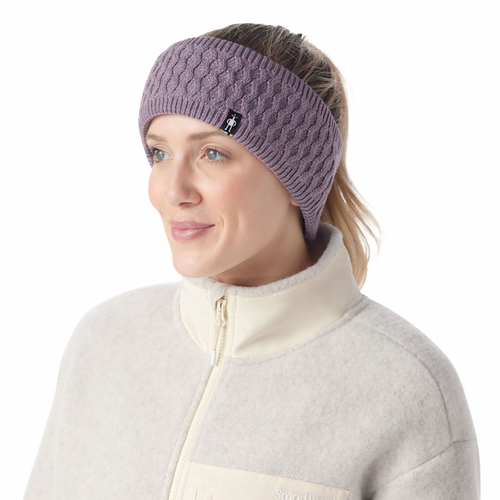 Smartwool Fleece Lined Headband Accessories Smartwool Chalk Violet Heather-N81