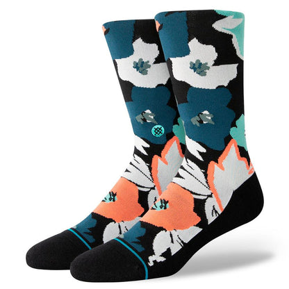 Stance Sock Men Flower Beds Crew Black