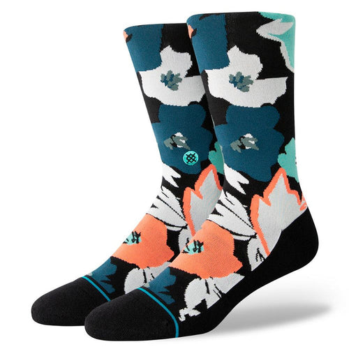 Stance Sock Men Flower Beds Crew Black
