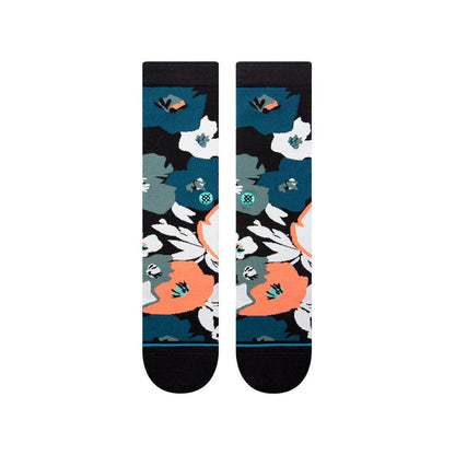 Stance Sock Men Flower Beds Crew Black