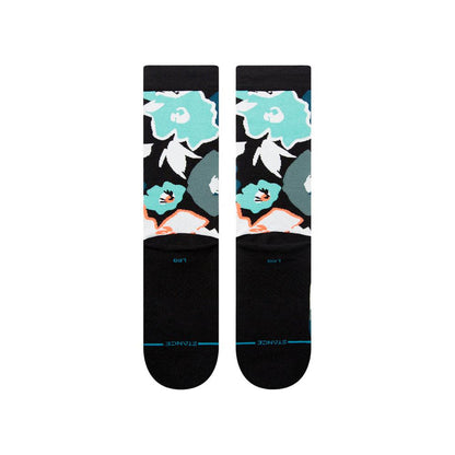 Stance Sock Men Flower Beds Crew Black