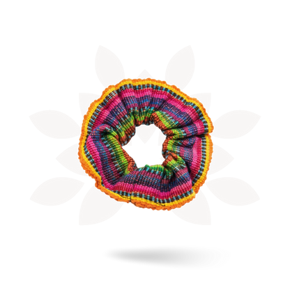 Sustainable Textile Multicolor Hair Scrunchie - Guatemala