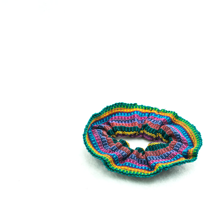 Sustainable Textile Multicolor Hair Scrunchie - Guatemala