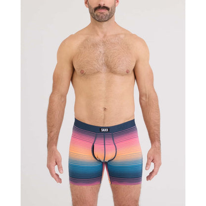 SAXX - VIBE XTRA SUPER SOFT BOXER BRIEF | Hazy Stripe Sunset
