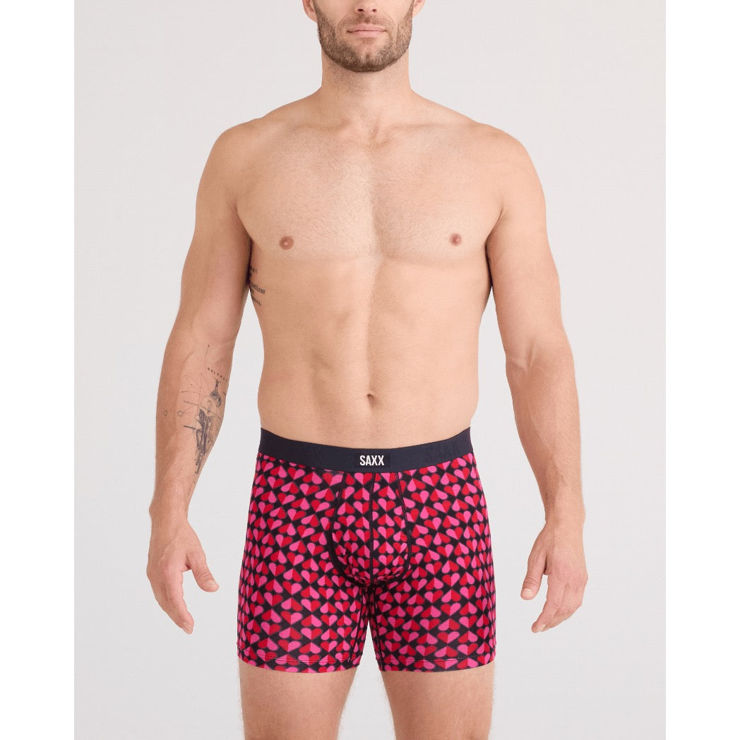 SAXX - VIBE XTRA SUPER SOFT BOXER BRIEF | Love Check Baby Black