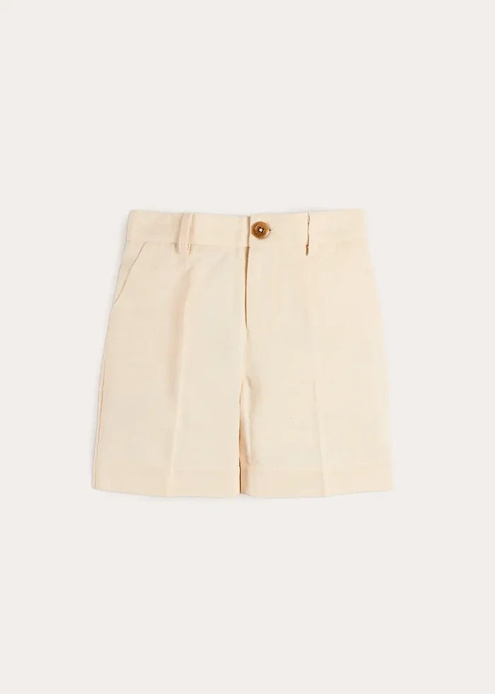 Tailored Shorts in Cream (4-8yrs) SHORTS from Pepa London
