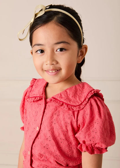 Thin Bow Hairband in Gold HAIR ACCESSORIES from Pepa London