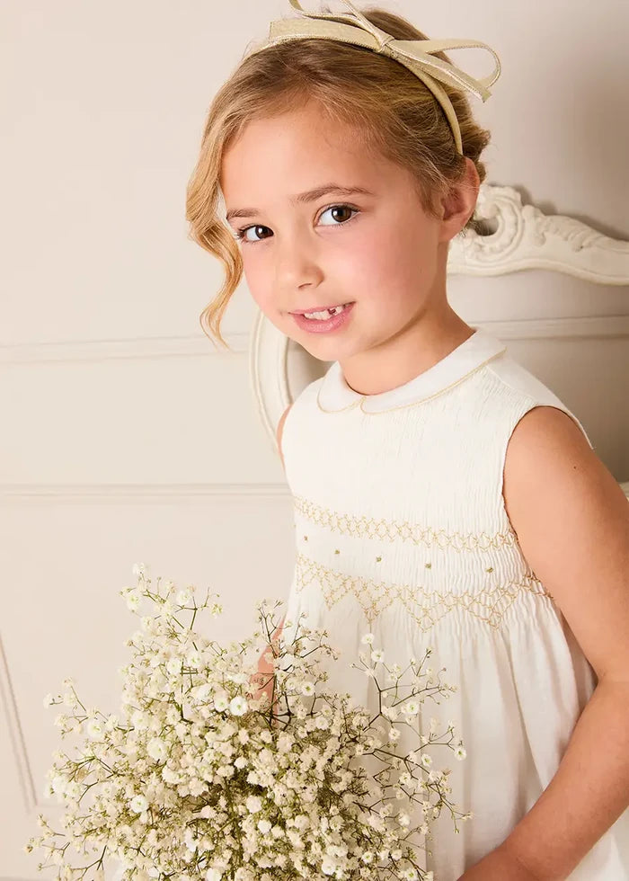 Thin Bow Hairband in Gold HAIR ACCESSORIES from Pepa London