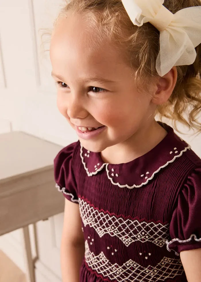 Traditional Big Bow Tulle Hairband in Ivory HAIR ACCESSORIES from Pepa London