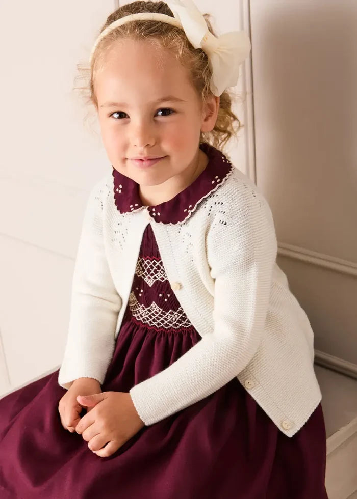 Traditional Big Bow Tulle Hairband in Ivory HAIR ACCESSORIES from Pepa London