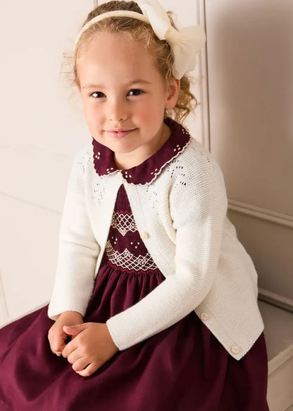 Traditional Big Bow Tulle Hairband in Ivory HAIR ACCESSORIES from Pepa London