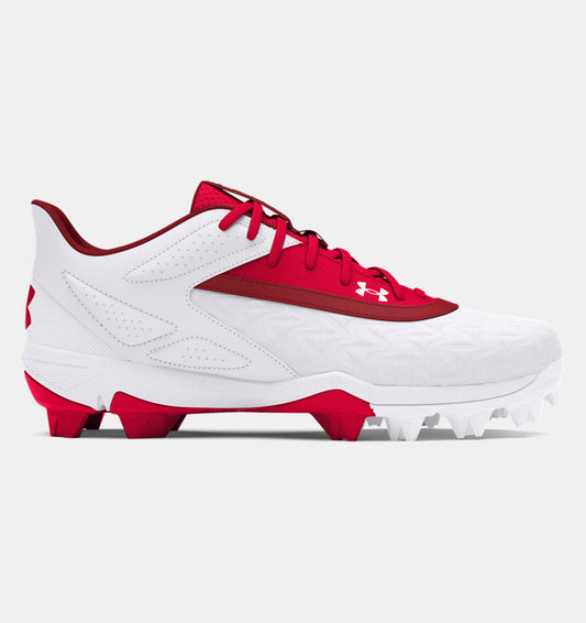 Under Armour Boys' Leadoff Low RM 3.0 Jr Baseball Cleats Footwear Under Armour Red/White-600 11