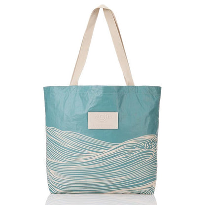 ALOHA COLLECTION - Sea Reversible Tote Bag | Tide/Sandstone