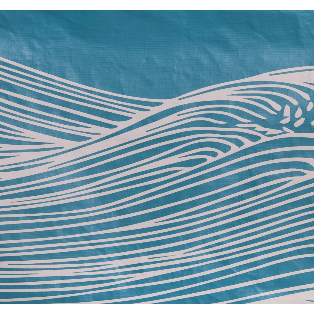 ALOHA COLLECTION - Sea Reversible Tote Bag | Tide/Sandstone