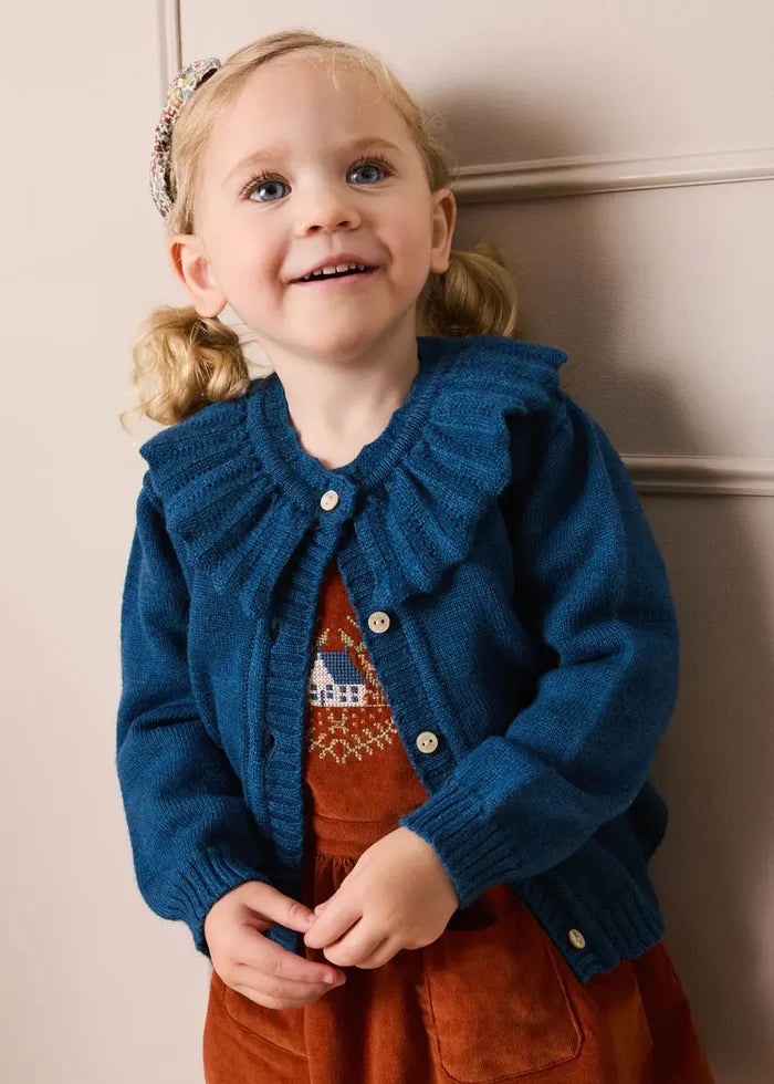 Velvet Skirt with Braces in Toffee (18mths-5yrs) SKIRTS from Pepa London