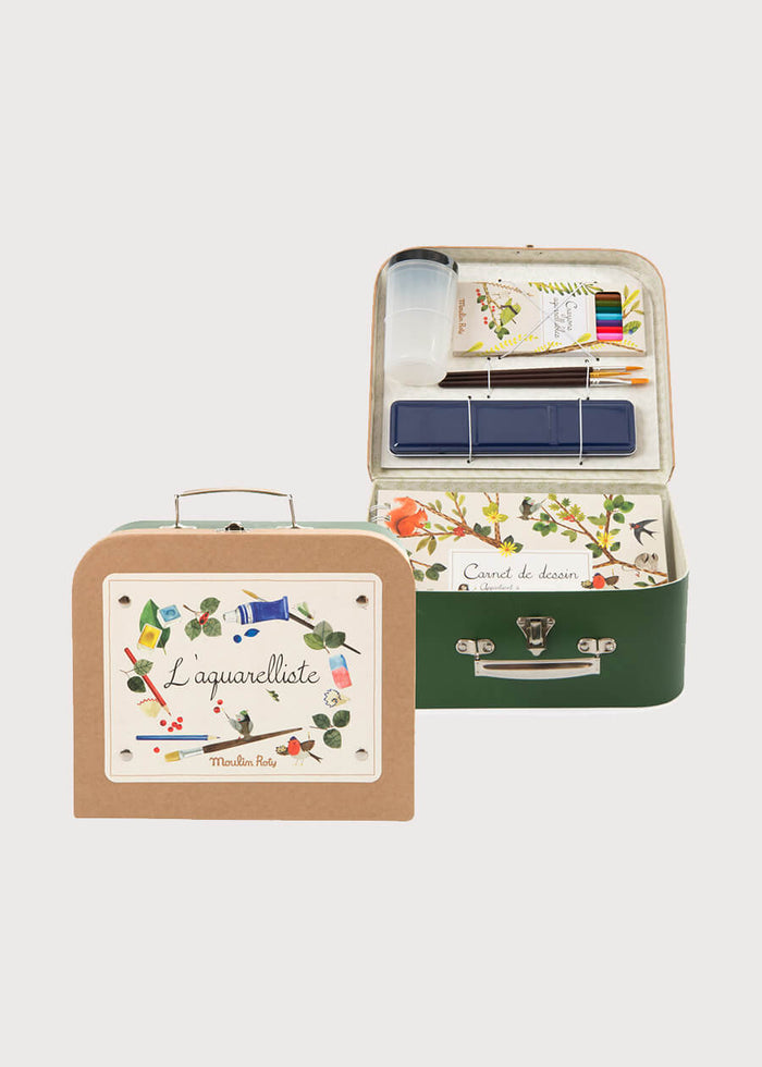 Watercolour Artists Kit In Mini Suitcase TOYS from Pepa London