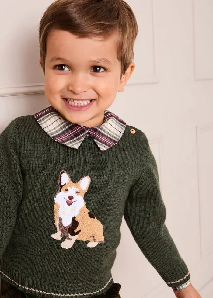 Whittaker Check Long Sleeve Shirt in Brown (12mths-4yrs) SHIRTS from Pepa London