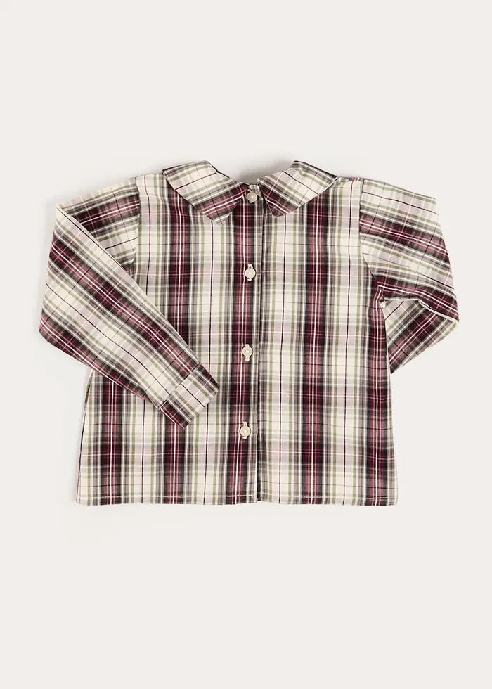 Whittaker Check Long Sleeve Shirt in Brown (12mths-4yrs) SHIRTS from Pepa London