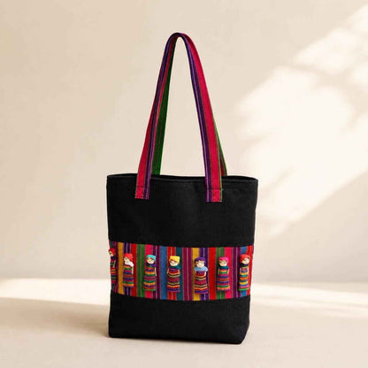 Worry Doll Carry-All Woven Tote - Guatemala