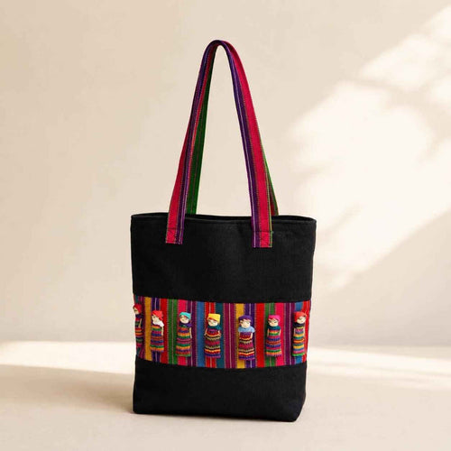 Worry Doll Carry-All Woven Tote - Guatemala