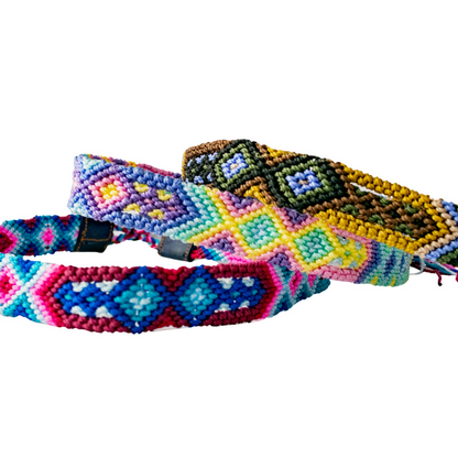 Woven Friendship Adjustable Hat Band Macrame - Mexico