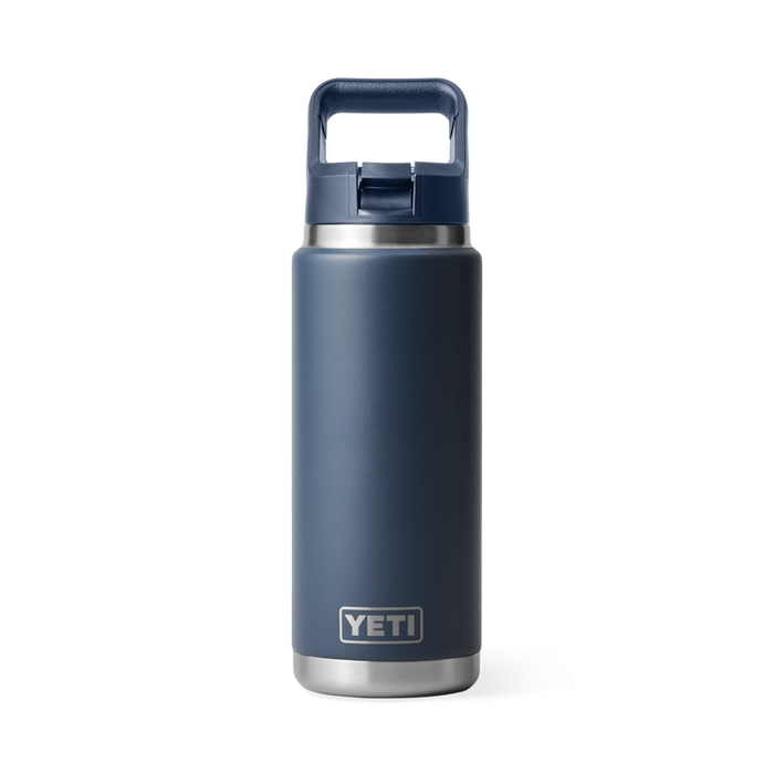 Yeti 26 oz Rambler Bottle w/Straw Cap Accessories Yeti Navy