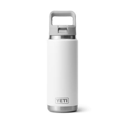 Yeti 26 oz Rambler Bottle w/Straw Cap Accessories Yeti White