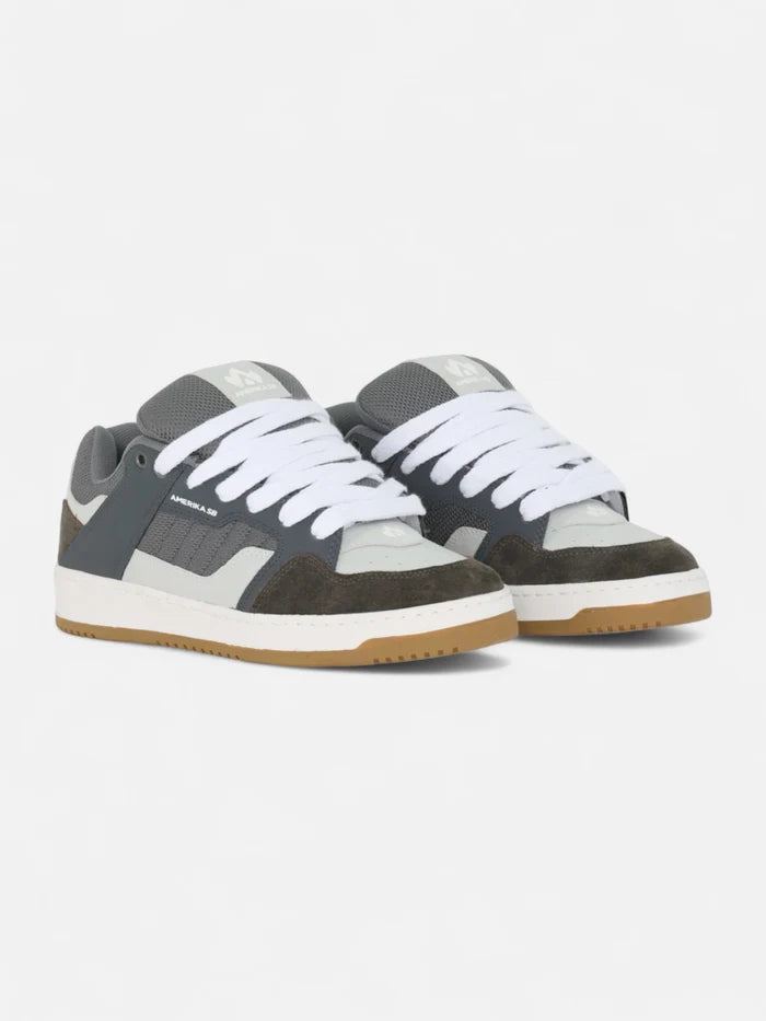 Zapatillas Amerika SB Ruka Gris Blanco