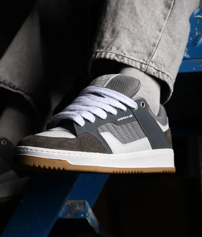 Zapatillas Amerika SB Ruka Gris Blanco