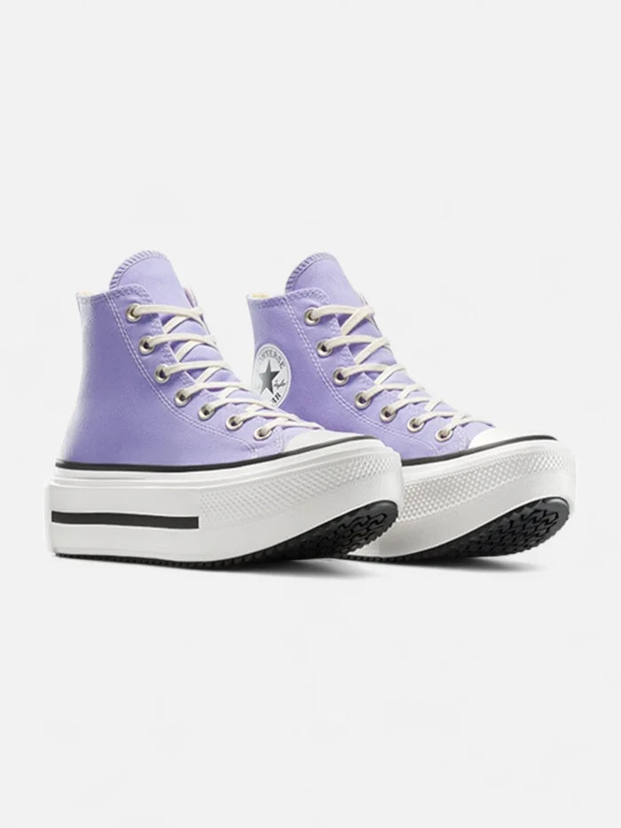 Zapatillas Converse Chuck Taylor Double Stack Hi Lila