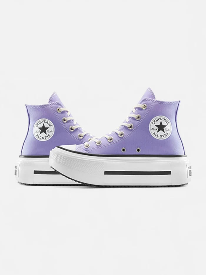 Zapatillas Converse Chuck Taylor Double Stack Hi Lila