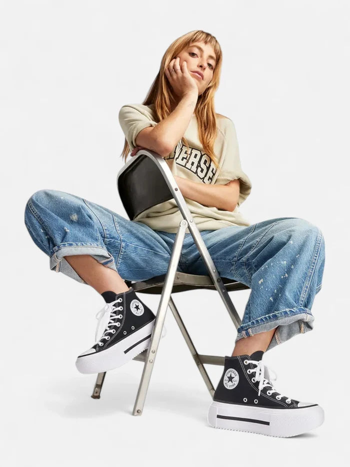 Zapatillas Converse Chuck Taylor Double Stack Hi Negro