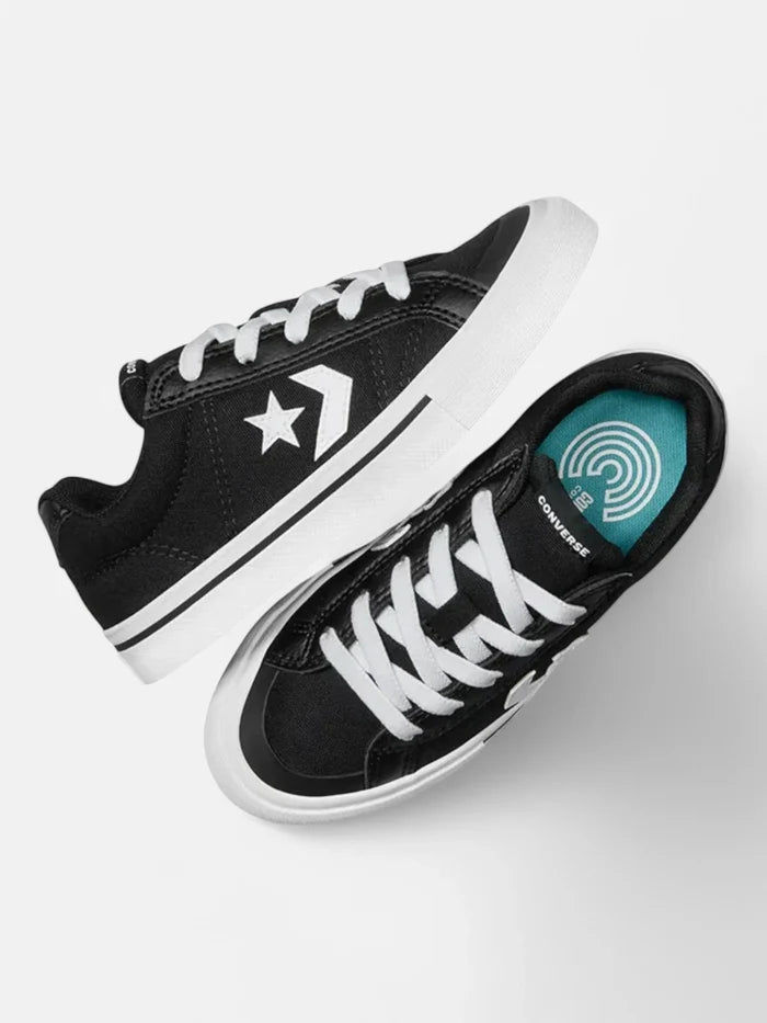 Zapatillas Converse Niño Sport Casual Negro Blanco
